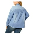 thumbnail image 4 of MODA NOVA Juniors Plus Size Outfits Fashion Button Down Denim Shirt, 4 of 7