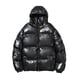 thumbnail image 2 of Gibobby Chamarra hombre chamarra de espuma grande, ajuste de burbujas gruesas, con capucha, para invierno, informal, para hombre(Negro,XG), 2 of 5