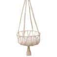 thumbnail image 2 of Cat Bed Hammock | Window Perch Swing Seat for Large Cats | Indoor Outdoor Hanging Basket with Sturdy Cotton Rope | Space Saving Wall Shelf | 15x15x14in | Beige | Holds Up to 11lb, 2 of 8