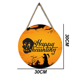 thumbnail image 2 of Letrero de bruja de Halloween colgante de madera, halloween redondo para fiesta familiar de halloween decoración al aire libre Adepaton CPB-CJZ94-3, 2 of 5