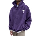thumbnail image 1 of QIPOPIQ Men's Graphic Print Long Sleeve Drawstring Hoodie Pullover Sweatshirt Clearance, 1 of 4