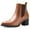 Light Brown, variant on Pennysue Women Chelsea Boots Black Suede Female Chunky Heel Ankle Booties 9M