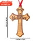 thumbnail image 3 of Ofertas navideñas de ELEVENTIME hoy, adorno navideño con forma de cruz, colgante de madera con escrituras, decoración para árbol de Navidad, adornos colgantes para fiestas, decoración DIY, 3 of 8