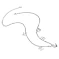 thumbnail image 4 of Chain Necklace, Alloy Simple Necklace Adjustable Length Perfect Gift  for Daily Wear for Date Silver, 4 of 8