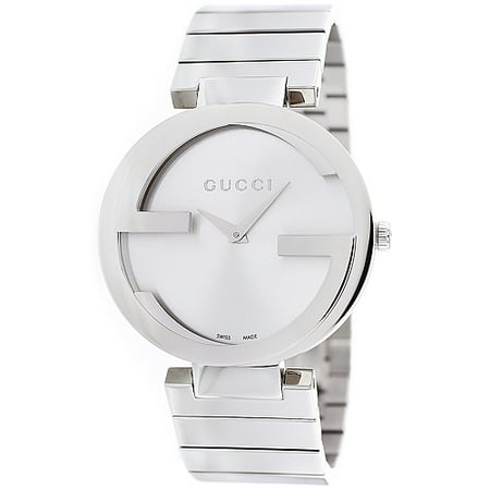 Gucci Women's Interlocking Watch Swiss Quartz Sapphire Crystal YA133308