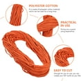 thumbnail image 3 of WEUVEB Hand Woven Orange Cotton Rope for DIY Crafts Handmade Tapestry Woven Bag Drawstring Cord, 3 of 6