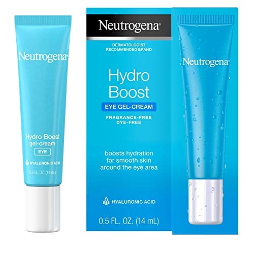 Crema Gel Hidratante de Ojos Neutrogena Hydro Boost con Ácido Hialurónico, Recomendada por Dermatólogos, Sin Aceites ni Fragancia