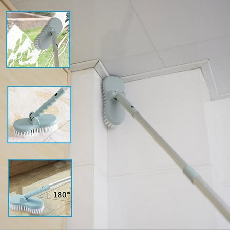 

Mittory Retractable Aluminum Rod Long Handle Kitchen And Bathroom Bristle Ground Cleaning Brush Door And Window Brush