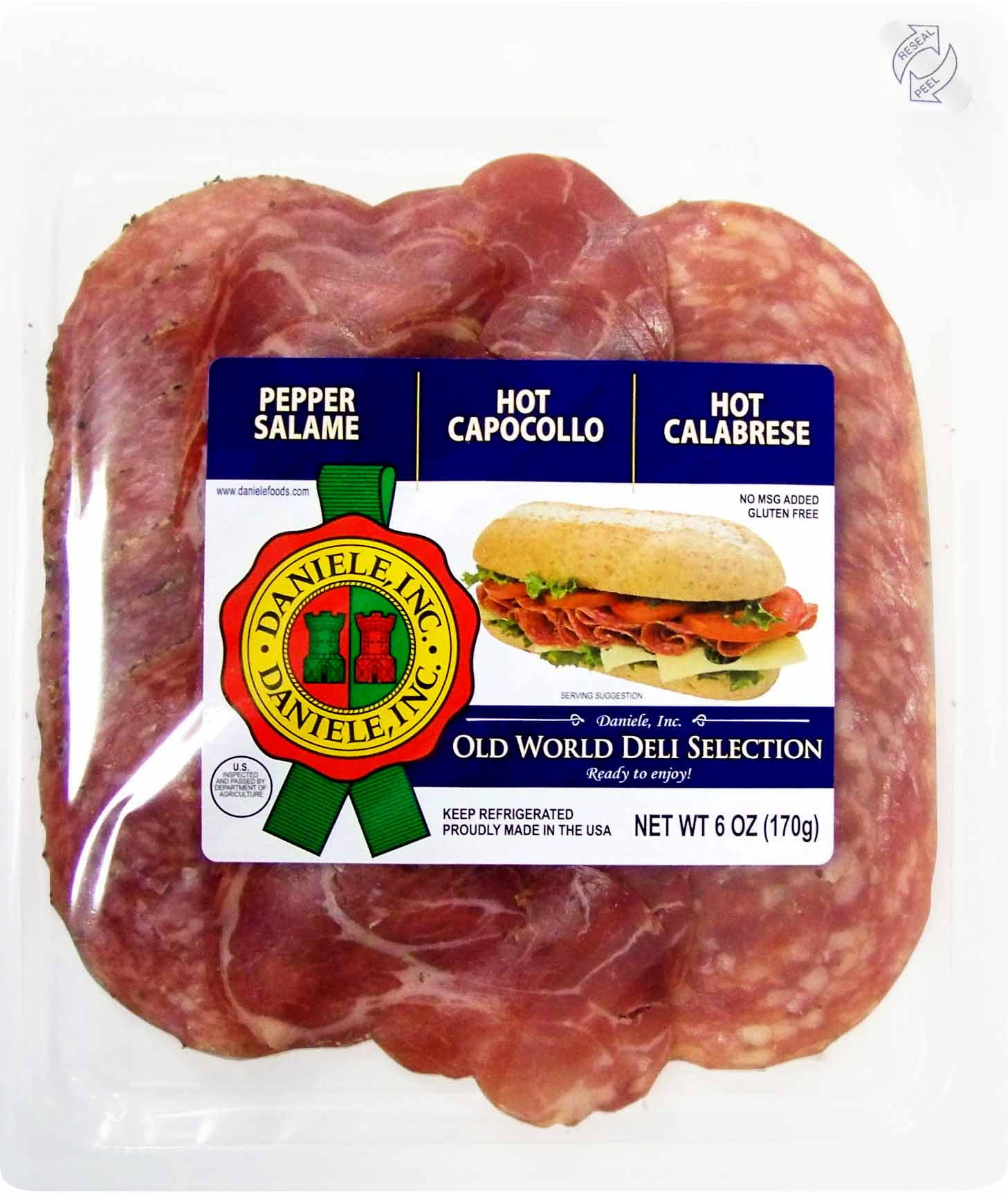 DanieleDel Duca, Old World Deli Selection 6 oz. (Pepper Salame, Hot