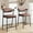 Brown, variant on Roromall Bar Stools Set of 2, Upholstered Counter Height Bar Stools with Armrest, Wider Thickened Cushion, 2 Piece Bar Chairs with Backrest for Bar, Dining Room, Kitchen