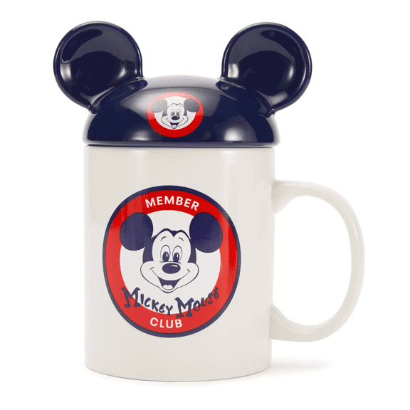 Disney Parks 70th Honorary Member Mickey Club Ceramic Coffee Mug with Lid New