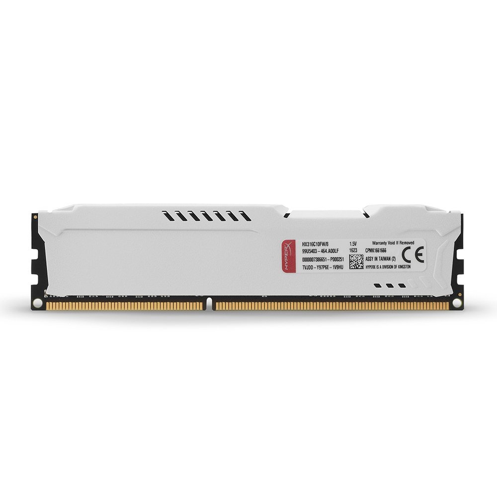 HyperX FURY Memory White 8GB 1600MHz DDR3 CL10 DIMM HX316C10FW/8 - image 2 of 4