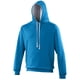 thumbnail image 1 of Awdis - Sudadera con capucha Modelo Varsity - Correr/Fitness/Gym/Deporte (Azul zafiro / Gris jaspeado), 1 of 2