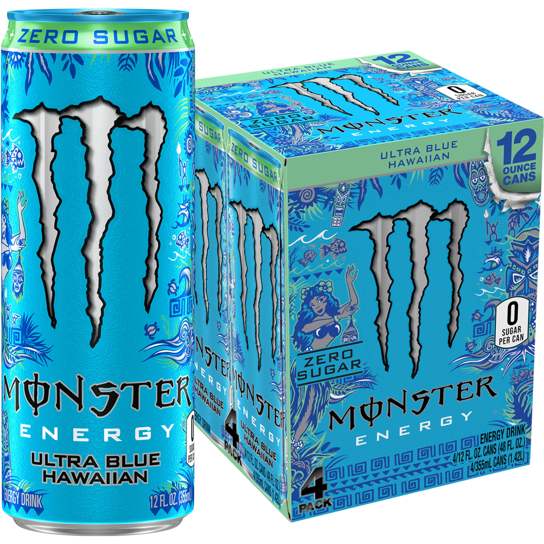 Monster Energy - Ultra Violet Flavor, Caffeinated 16oz Drink (Pack