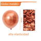thumbnail image 3 of Globos Laolis 10 Redondos Metálicos 100 Pcs Decoración Xtellar naranja, 3 of 3
