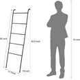 thumbnail image 2 of Set of 2 Blanket Ladder Bathroom Towel Ladder Rack Leaning Towel Storage Holder, 2 of 8