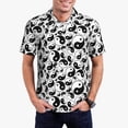 thumbnail image 1 of Balery Yin And Yang Camisa Polo de Hombre con Estampado, de Manga Corta y Tejido Medio, Camisa Tipo Golf Polo-3X-Large, 1 of 6
