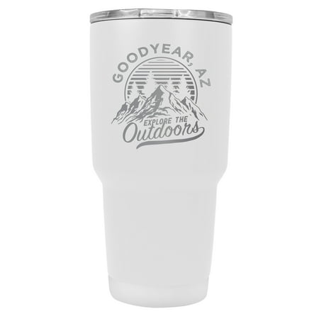 

Goodyear Arizona Souvenir Laser Engraved 24 oz Insulated Stainless Steel Tumbler White White.