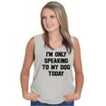 thumbnail image 4 of Only Speaking Dog Today Pet Lover Plus Size Graphic Tank Top Brisco Brands 2X, 4 of 5