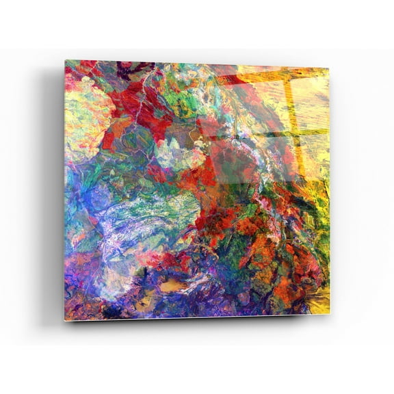 Epic Art 'Earth As Art: Melted Colors' Acrylic Glass Wall Art, 36"x36"
