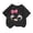 Black, variant on LRen Girl 6t Shirts Girl Letter Print Crewneck Casual Short Sleeve Tees Little Girl Casual Comfortable Preppy Clothes Little Girls Clothes