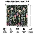 thumbnail image 2 of Blackout Kids Curtains,Pioneer Flower Floral Print Pattern Childrens Insulated Curtains Set Of 2,Bedroom Essentials,Toddler Room Decor 42"x84", 2 of 5