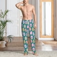 thumbnail image 2 of Logiee Colorful Easter eggs Print Pajama Pants for Men,Men’s Pajama Bottoms,Mens PJ Pants with Pockets & Button Fly-3X-Large, 2 of 6