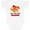 AA-White, variant on Inktastic Little Brother Cute Red and Orange Dragon Boys Baby Bodysuit