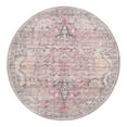 thumbnail image 4 of Unique Loom Nostalgia Collection Area Rug - Meknes (4' 1" Round Beige pink/Ivory), 4 of 7