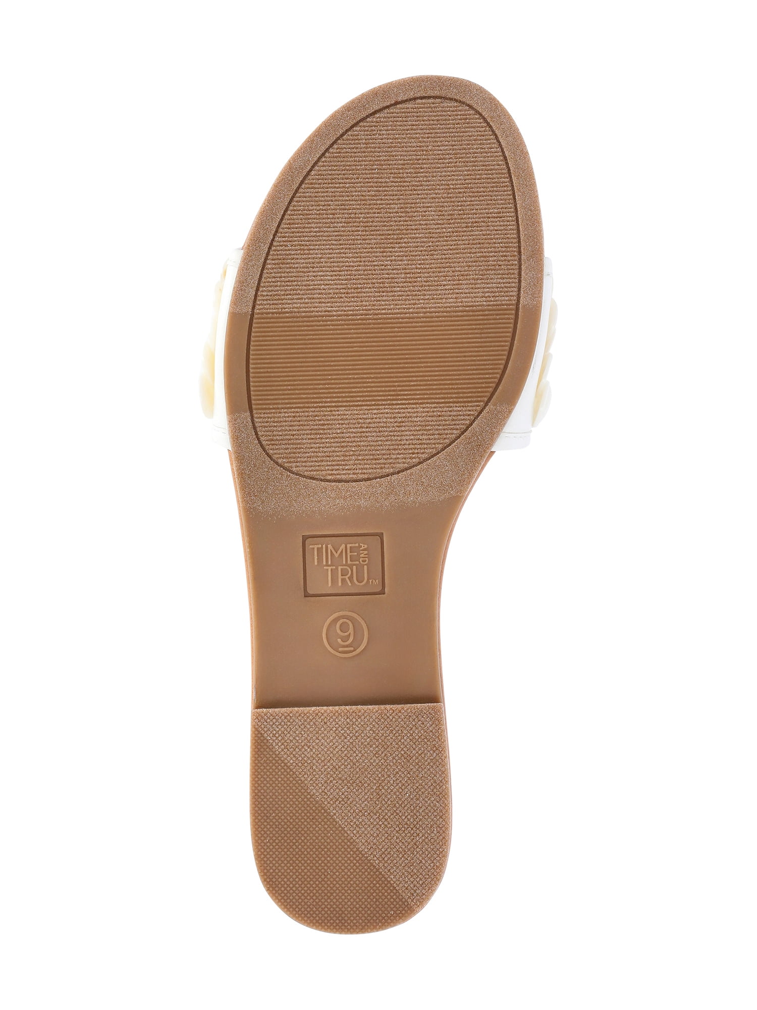 Time and Tru Women's Shell Slide Sandals