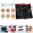 thumbnail image 6 of 2 Pack LCD Writing Tablet, 8.5 inch Reusable Drawing Pad for Kids, Colourful Screen Drawing Tablet Doodle Board w/ Stylus Pen, Toy for 3 4 5 6 7 8 Years Old, Gifts for Kids and Adults, Red & Orange, 6 of 13