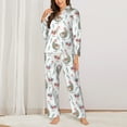 thumbnail image 2 of Lsque Funny Chicken Pattern Long Sleeve Pajama Set for Women - Soft 2-Piece Sleepwear and Loungewear Set with Pockets, Comfy Nightwear-XX-Large, 2 of 7