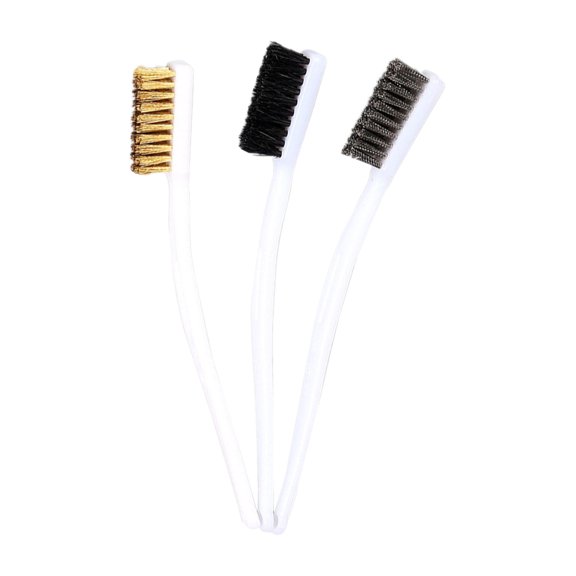 Stainless Steel Wire Brushes Set for Cleaning 3 Pieces Assorted Color Small Size for Narrow Spaces