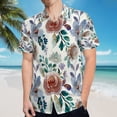 thumbnail image 5 of High Quality Hawaiian Shirts for Men Short Sleeve Aloha Beach Shirt Floral Summer Casual Button Down Shirts Blouses ND25BG, 5 of 7