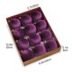 thumbnail image 3 of Bolas decorativas navideñas, 12 bolas de terciopelo flocadas, adornos navideños de plástico, adornos colgantes para árbol de Navidad, adornos navideños de 3,15 pulgadas, adornos navideños para exterio, 3 of 7