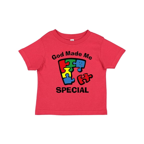 Inktastic Autism God Made Me Special Boys or Girls Toddler T-Shirt