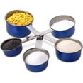 thumbnail image 5 of YBM Home 5-Piece Stainless Steel Stackable Measuring Cups, Measurement Dry or Liquid Ingredients, For Cooking & Baking, Red, 5 of 6