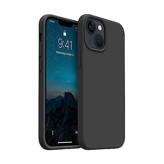 Magnetic for iPhone 13 Mini Case, [Compatible with MagSafe][Military Shockproof Protection] Silicone Case with Soft Microfiber Lining, Camera & Screen Protection 5.4 inch, Black