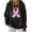 Black, variant on Ozmmyan Womens Fall Sweatshirt Hooded Breast Cancer Awareness Wing Print Long Sleeve Oversized Casual Pullover Sweatshirt with Pocket Winter