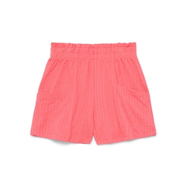 Wonder Nation Little Girls Knit Paperbag Shorts, Sizes 4-10