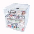 thumbnail image 1 of OnDisplay Paris 5 Tier Acrylic Cosmetic/Makeup Organizer - Cracked Mercury Glass Ball Knobs, 1 of 2