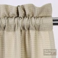 thumbnail image 3 of Kitchen Curtains Set Tier Curtains for Living Room Waterproof Window Curtains for Bathroom Waffle Weave Texture Beige 30“*36”*2, 3 of 7