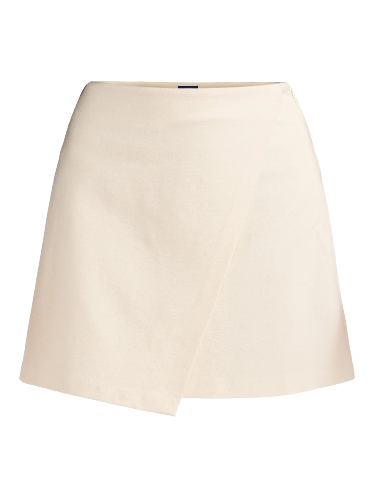 Scoop Women's Ponte Wrap Mini Skirt, Sizes XS-XXL