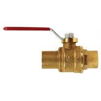 ProLine 3/4 In. SWT x 3/4 In. SWT Brass Ball Valve with Drain 107-554NL