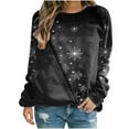 thumbnail image 2 of Hoodies Pull à Col Rond à Manches Longues de Christmas Mode Femmes Confortable Sweat-Shirt Hoodies Pull sur Clearance, 2 of 4