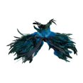 thumbnail image 2 of Pañuelo de plumas góticas para el hombro, accesorio fotográfico para cosplay, cómodo y con lazos. Lago Azul, 2 of 9