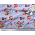 thumbnail image 2 of Soimoi Cotton Duck Fabric Leaves,Fig & Pomegranate Fruits Printed Fabric 1 Yard 56 Inch Wide, 2 of 3