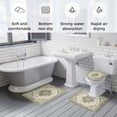 thumbnail image 5 of Sage Green Bath Mat 3 Piece Bathroom Rug Set, Southwest Tribal Antique Boho-Chic Farmhouse Non Slip Bath Rug Contour Mat and Toilet Lid Cover, Absorbent Shower Mats Soft Bath Rugs and Mats Sets, 5 of 8