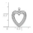 thumbnail image 4 of FB Jewels 14k White Gold Heart Pendant, 4 of 4