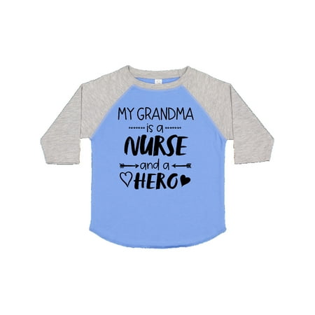 

Inktastic My Grandma is a Nurse and a Hero Gift Toddler Boy or Toddler Girl T-Shirt